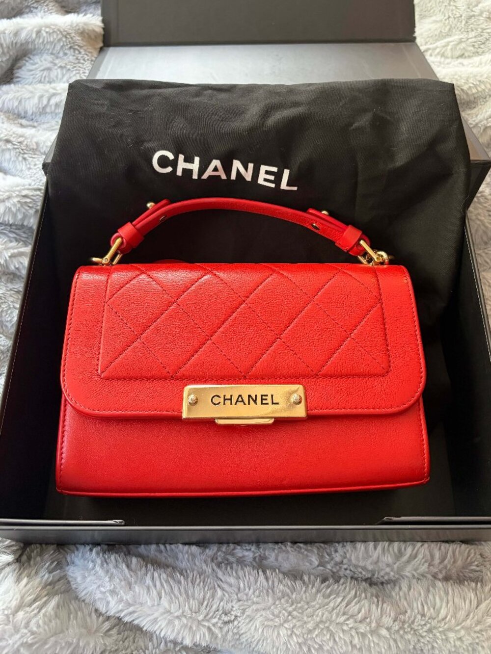 Chanel Small Label Click Flap Bag